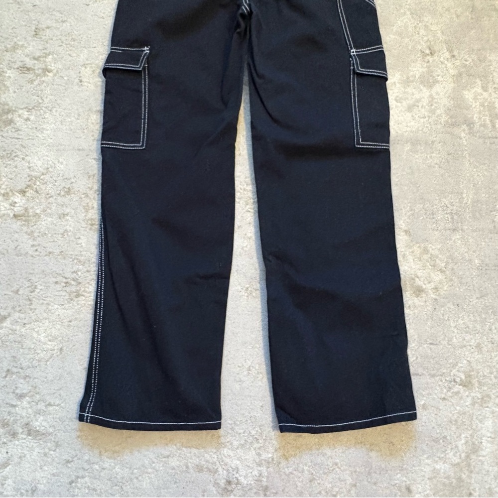 Ardene Cargo Utility Denim Wide Leg High Waist 90s Skater Jeans Size Small - Picture 12 of 14